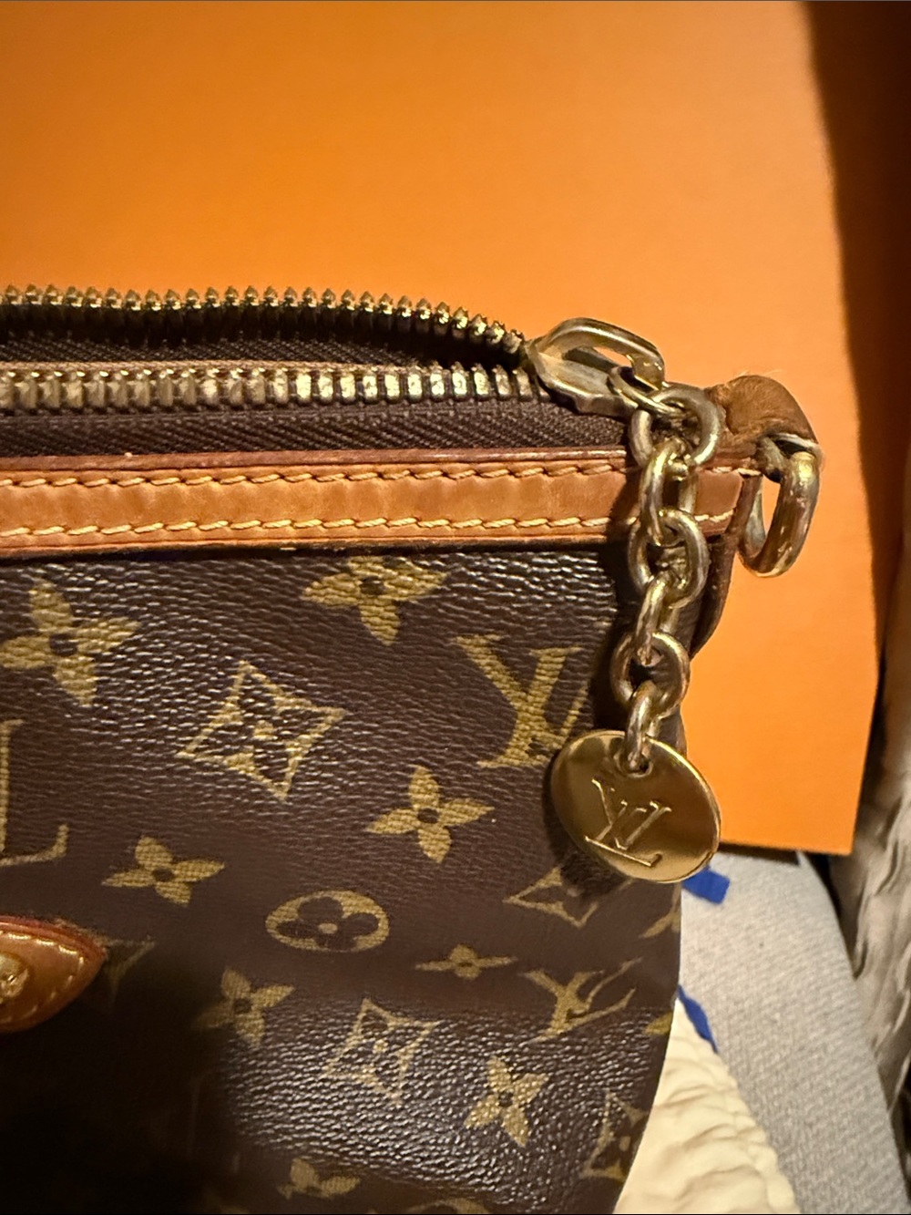 Louis Vuitton Palermo GM Brown Monogram Canvas Shoulder Tote with box Dustbag - Picture 4 of 17